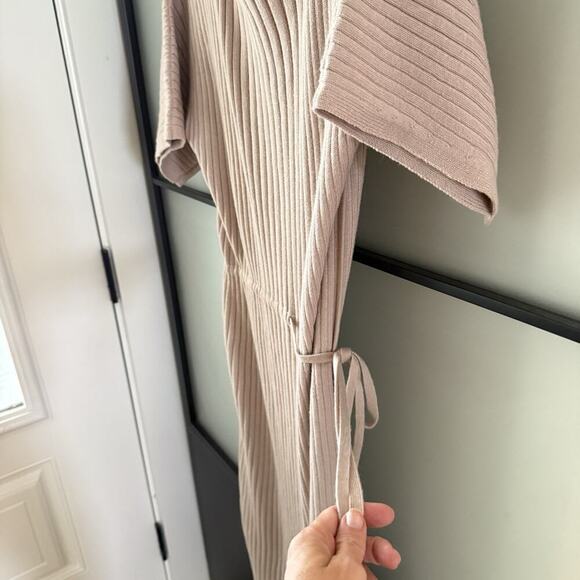 Oyun Studio Ribbed Knit Column Dress Size XS/S Pima Cotton Baby Alpaca Peru - Picture 7 of 16